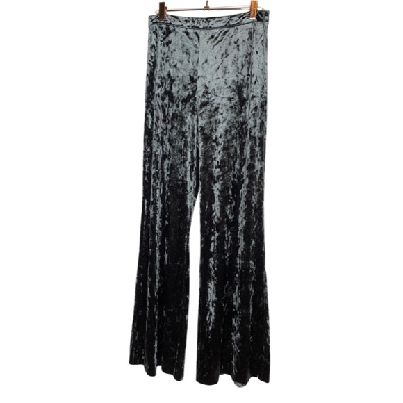Zara Velvet Wide Leg Pants - Picture 2 of 4